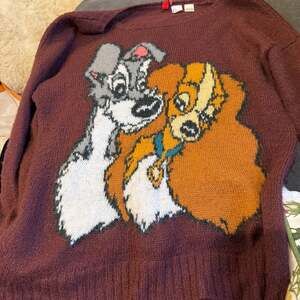 Disney Lady and the Tramp Embroidered Patch. Brown SZ 8